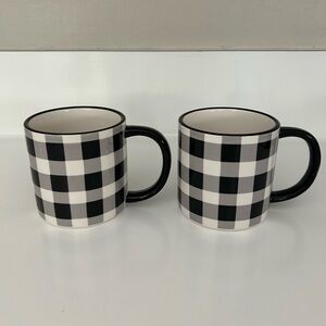 Robert Stanley XL Buffalo Plaid Ceramic Mugs - Set of 2